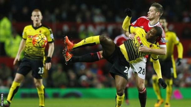 Ighalo was one of those guilty of missing chances at Old Trafford. | Photo: Reuters