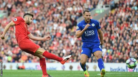 Imagen del encuentro entre Leicester y Liverpool | BBC
