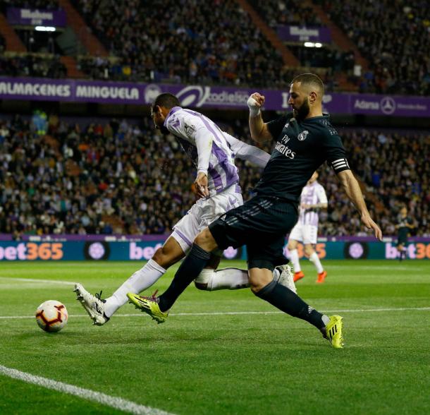 Benzema en una jugada del encuentro/ Foto: Real Madrid