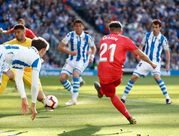 Gol de Brahim ante la Real. Fuente: Real MAdrid