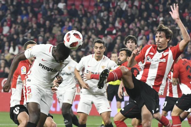 Imagen del encuentro en Nervión en la vuelta de la Copa del Rey | Foto: Sevilla FC