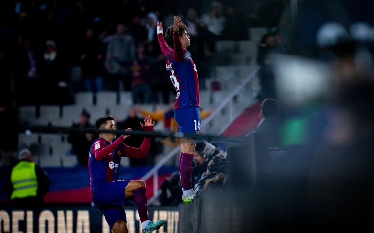 Joao Félix celebrando el gol | FC Barcelona