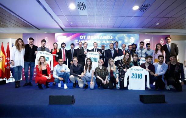 (Acto de presentación del concierto OT Bernabéu: Caminando juntos/ Fuente: Web oficial de la Fundación Real Madrid)