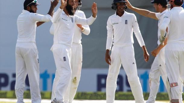 Hameed took three catches on debut in Rakjot (photo: ECB)