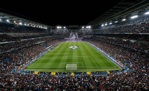 Instantánea del Bernabéu durante el encuentro de ida | Fuente: www.realmadrid.com