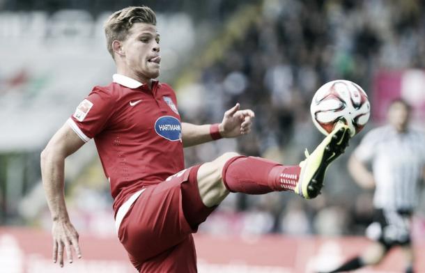 Niederlechner in action for Heidenheim | Photo: kicker.de
