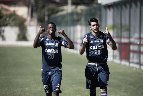 Vinícius Jr e Paquetá foram tópico da entrevista de Reinaldo Rueda (Foto: Gilvan de Souza/Flamengo)