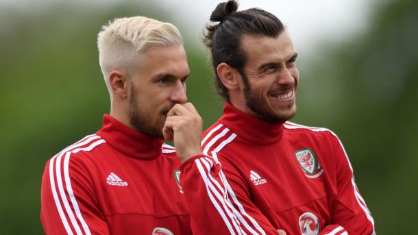 Aaron Ramsey & Gareth Bale, Photo Sky Sport England
