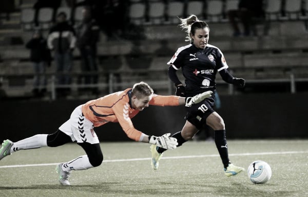 Rosengård's top scorer Marta will be hoping to add to her tally (Source: skd.se)