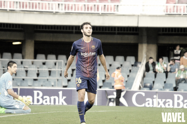 Abel Ruiz con la camiseta del Barça B I Foto: Noelia Déniz (VAVEL)