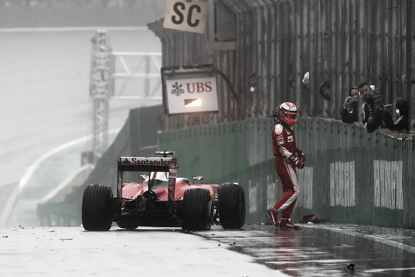 El accidente de Kimi en la línea de meta | Fuente: Getty Images