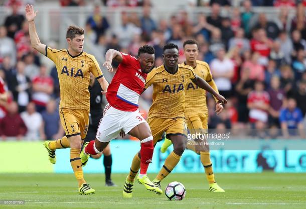 Adama Traore frightened Spurs and he can do the same to West Ham | Photo: Richard Heathcote/Getty