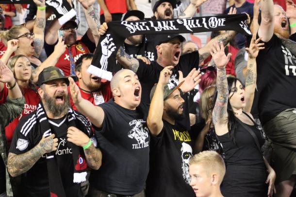 La afición no puede estar más feliz con la marcha del equipo // Imagen: Real Salt Lake