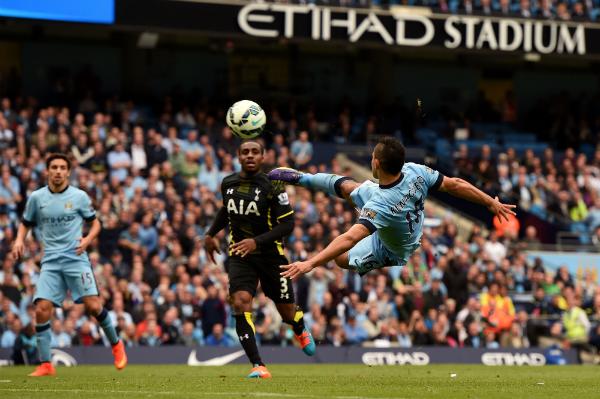 Aguero put Spurs to the sword with four goals (photo: getty)