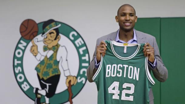 Al Horford said it was difficult leaving the Atlanta Hawks but looks for a fresh start in Boston. Photo: Charles Krupa/AP