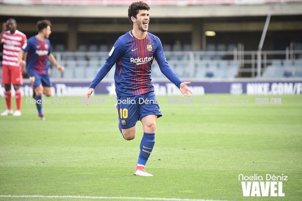 Carles Aleñá sigue siendo uno de los pilares del Barça B / Foto: Noelia Déniz (VAVEL.com)