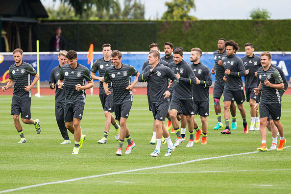 Alemania durante una sesión de entrenamiento. // Foto: Getty Images