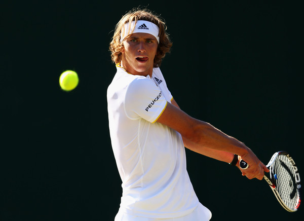 The 20-year-old is the younger brother of Mischa who lost to Roger Federer in the third round (Photo by Michael Steele / Getty)