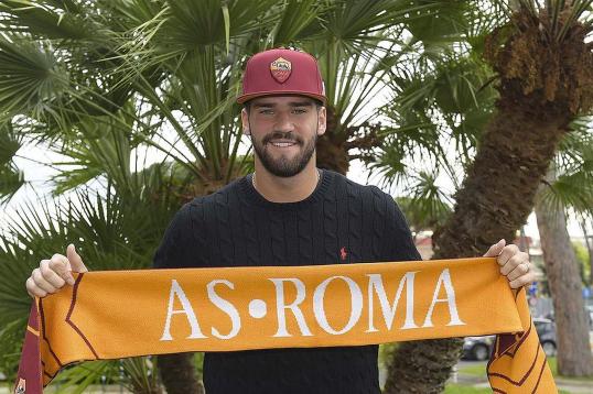 Allison featured regularly over pre-season (Photo: AS Roma)