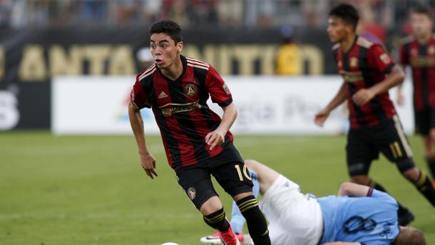 Miguel Almiron was superb during the 3-1 win over NYCFC. (Source: USA Today Sports)