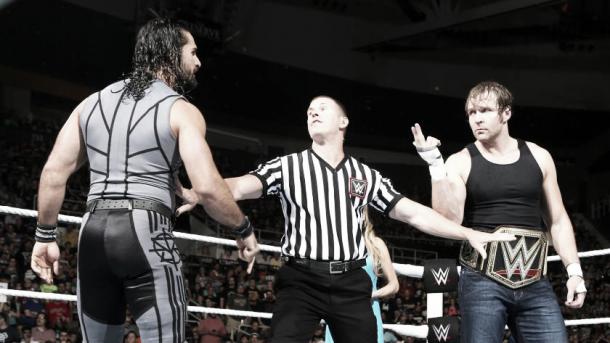 Both men will have to deal with Roman Reins on Sunday. Photo: wwe.com