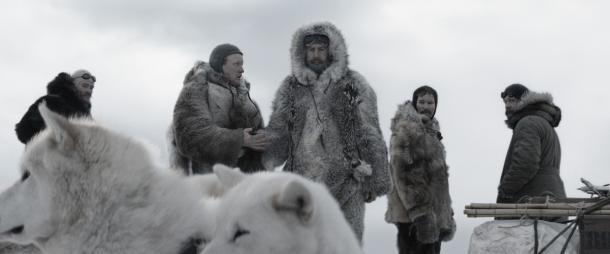 Los exploradores noruegos, en una parada del Polo Sur. Foto: F&P Media
