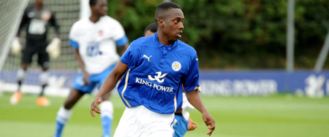 Andre Olukanmi is joined by six other Under-21s released by Leicester City. | Photo: Plumb Images.