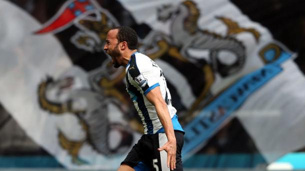 Townsend celebrando un gol con el Newcastle. Foto: Sky Sports