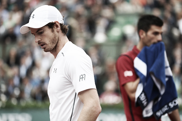 Andy Murray looks on during a changeover in the 2016 French Open Final. (Photo: Getty Images)
