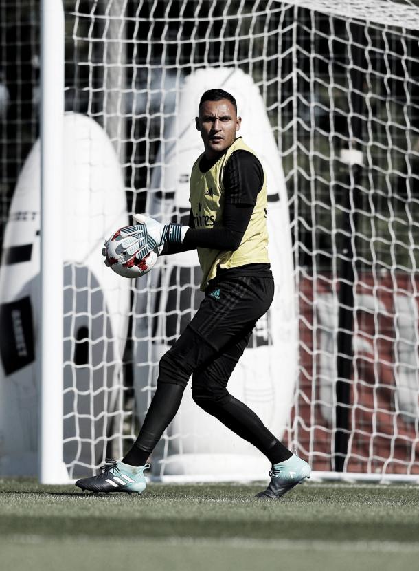 El portero de Costa Rica, con el objetivo puesto en la Supercopa | Foto: Ángel Martínez (Real Madrid C.F.)