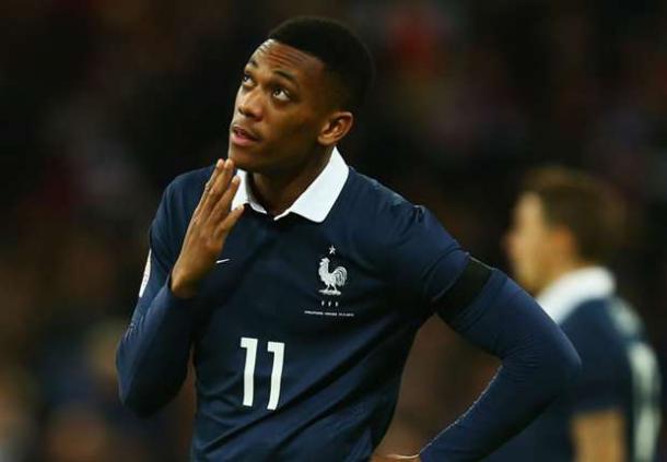 Martial played versus England for France back in November | Photo: Getty