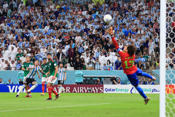 Enzo Pérez anotando su gol ante México / Foto: Getty Images