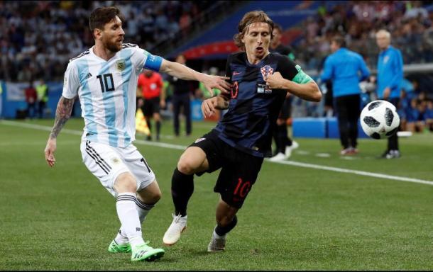 Messi vs Modric. Foto: GettyImages