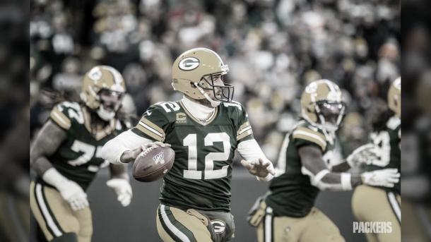 El talento de Aaron Rodgers es pilar fundamental para las aspiraciones de los Packers (foto Packers.com)