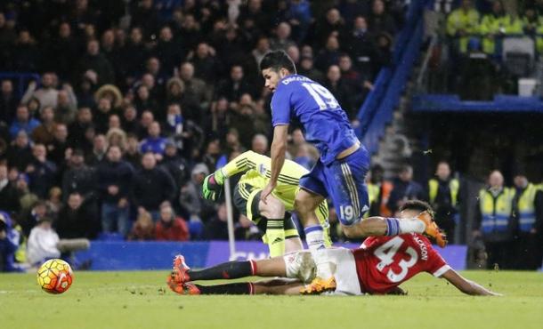 Diego Costa hizo el tanto del empate. Foto: Daily Mail