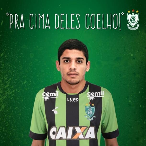 Via twitter, o jogador foi anunciado. (Foto: Divulgação/América-MG)