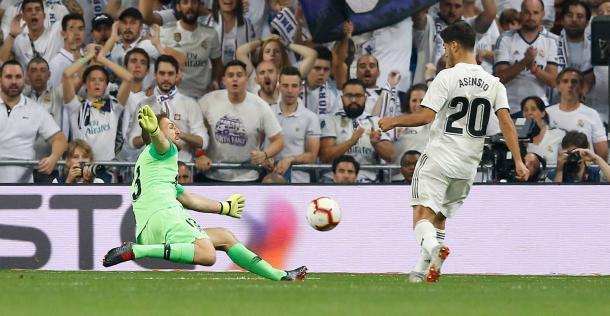 Asensio tuvo una clara ocasión ante Oblak I Foto: Real Madrid