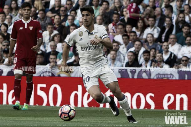 Marco Asensio en un partido con el Real Madrid I Foto: Daniel Nieto (VAVEL)