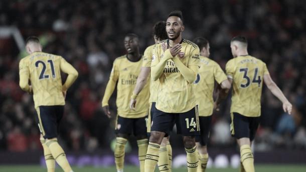 Aubameyang marca su séptimo gol en esta temporada./ Foto: Premier League