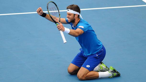 Jiri Vesely during the ATP Sydney event this year (Source: ATP) 