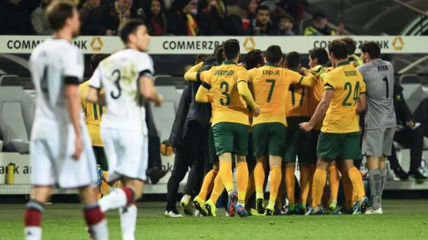 Ultima victoria de Australia sobre Alemania | Foto: Socceroos