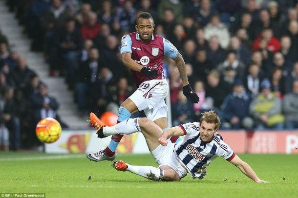 Ayew led the charge for Villa, again. (photo; bpi)