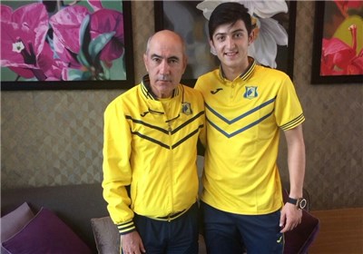 Azmoun y su mentor Berdyev.
