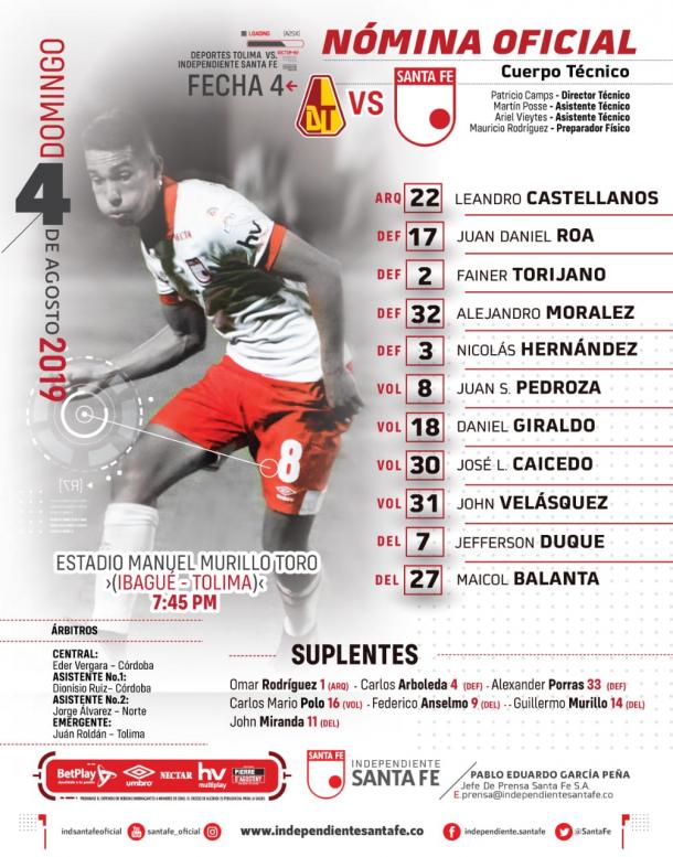 Foto: Independiente Santa Fe