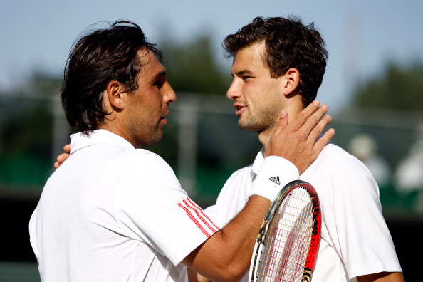 Dimitrov and Baghdatis could meet for the second time on grass in the last eight (Photo: Getty Images/Paul Gilham)