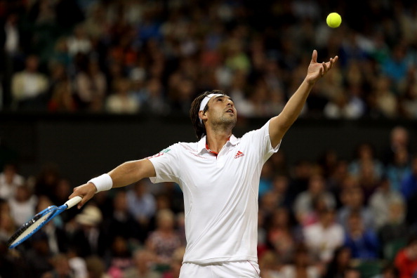 The Cypriot's serve can be dangerous, but also erratic (Photo: Getty Images/Julian Finney) 
