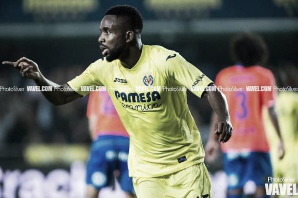 Bakambu celebrando un gol ante Las Palmas | PhotoSilver