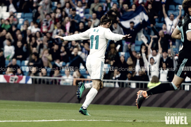 Bale celebrando un gol ante el Celta | Daniel Nieto (Vavel)