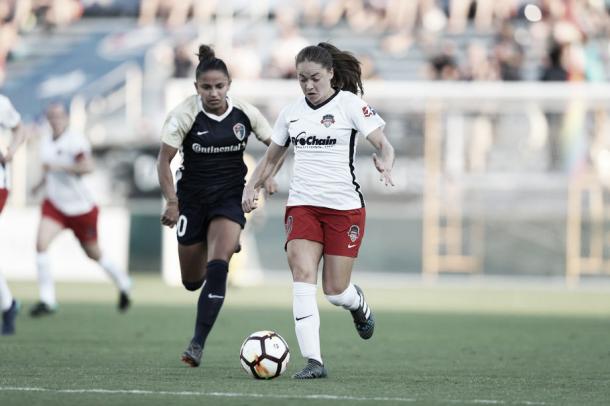 Estafania Banini and Debinha | Photo: Washington Spirit