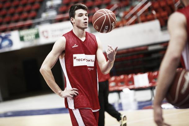 Barreiro en un entrenamiento / Foto: Basket Zaragoza